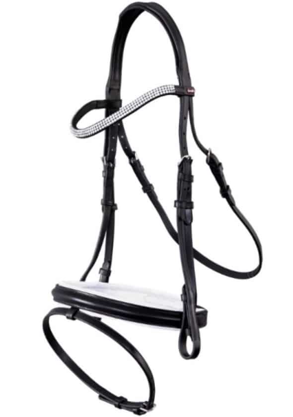 Вуздечка з комбінованим капсюлем Orleans з тасьмяним повіддям від Premiere Вуздечка з комбінованим капсюлем Orleans з тасьмяним повіддям від Premiere