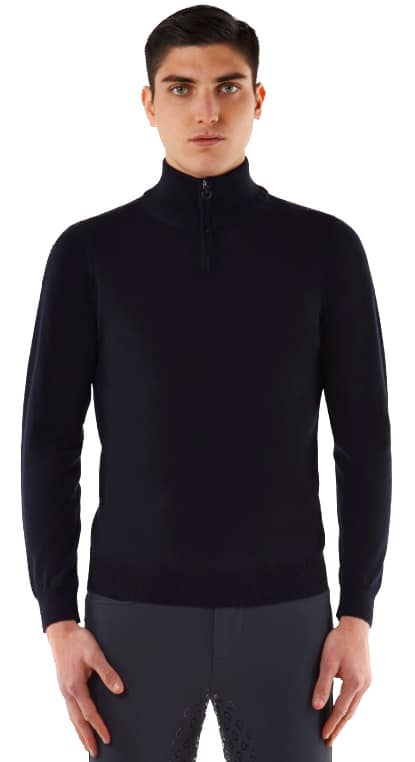 Гольф чоловічий в'язаний Zip Turtleneck від Cavalleria Toscana Гольф чоловічий в'язаний Zip Turtleneck від Cavalleria Toscana