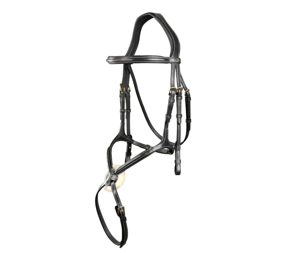 Вуздечка з мексиканським капсюлем Fig 8 Noseband від Dyon Вуздечка з мексиканським капсюлем Fig 8 Noseband від Dyon
