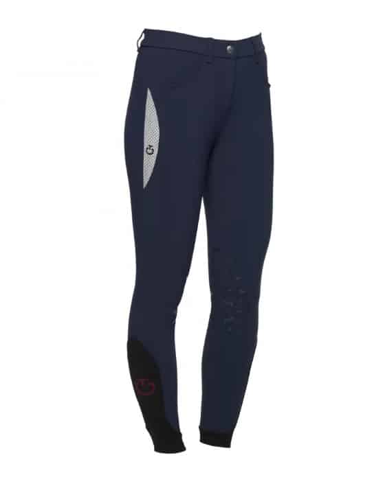 Бриджі дитячі для дівчинки з колінною силіконовою леєю Jersey Perforated від Cavalleria Toscana Бриджі дитячі для дівчинки з колінною силіконовою леєю Jersey Perforated від Cavalleria Toscana