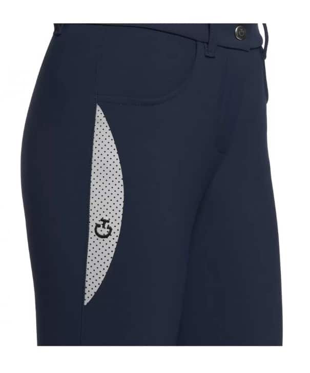 Бриджі дитячі для дівчинки з колінною силіконовою леєю Jersey Perforated від Cavalleria Toscana Бриджі дитячі для дівчинки з колінною силіконовою леєю Jersey Perforated від Cavalleria Toscana