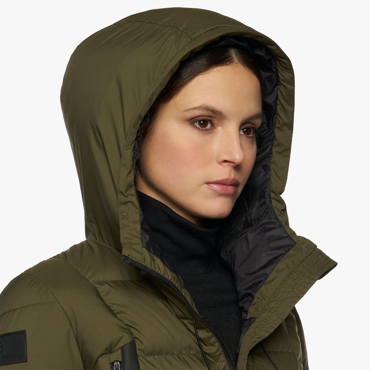 Куртка зимова для жінок Matte Jersey Puffer від Cavalleria Toscana Куртка зимова для жінок Matte Jersey Puffer від Cavalleria Toscana