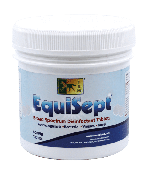 Засіб дезинфікуючий для конюшні широкого спектру дії Equisept від TRM, 50х10 г Засіб дезинфікуючий для конюшні широкого спектру дії Equisept від TRM, 50х10 г