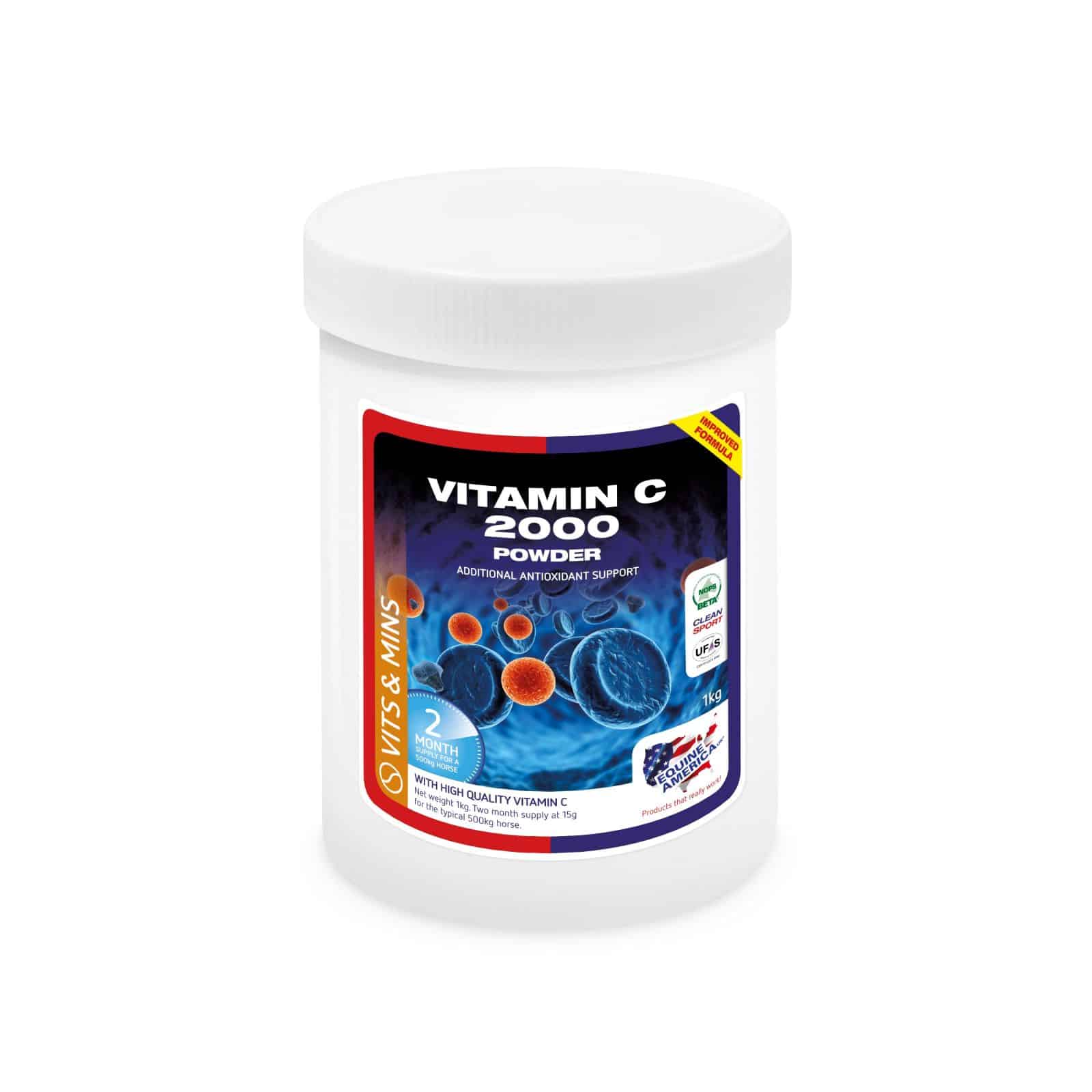 Добавка Vitamin C 2000 від Equine America, 1 кг Добавка Vitamin C 2000 від Equine America, 1 кг