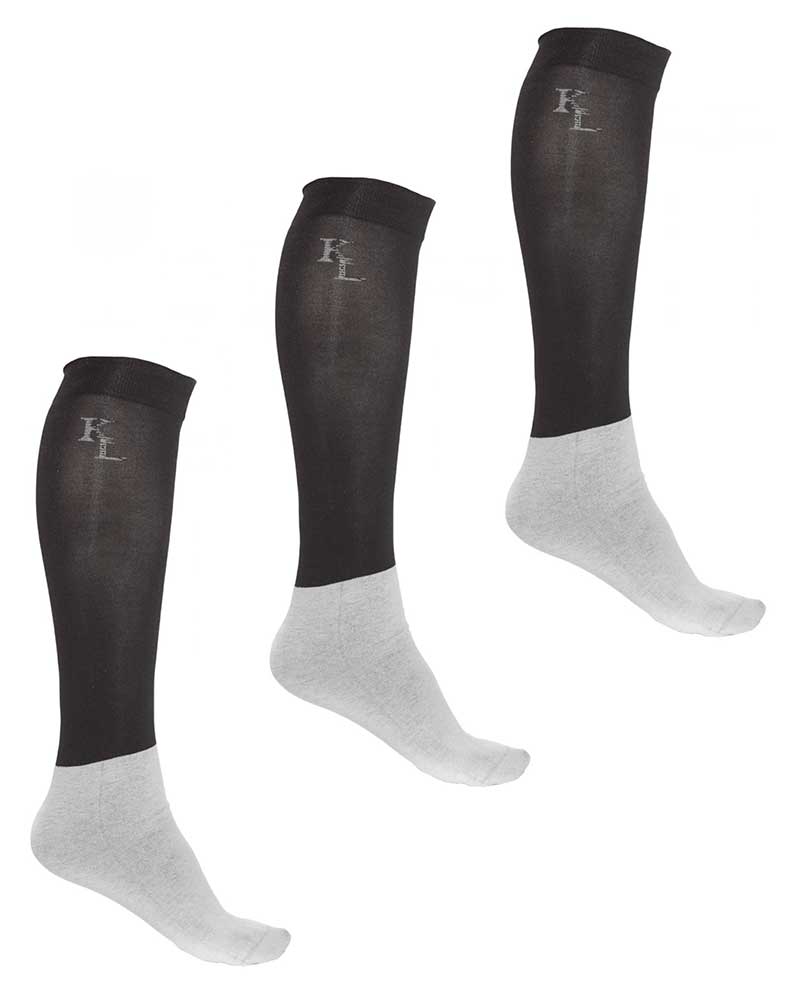 Гетри турнірні у наборі з 3-х пар, чорні від Kingsland Гетри турнірні у наборі з 3-х пар, чорні від Kingsland