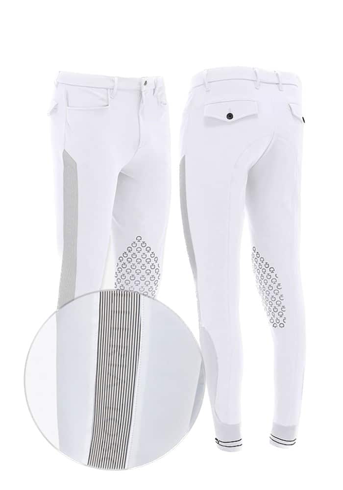 Бриджі чоловічі з колінною силіконовою леєю CT Logo Print від Cavalleria Toscana Бриджі чоловічі з колінною силіконовою леєю CT Logo Print від Cavalleria Toscana