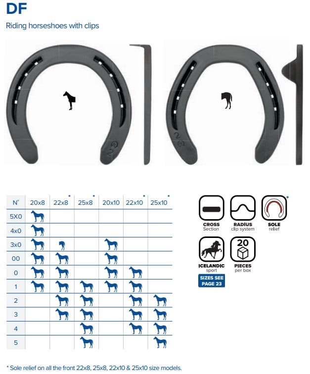 Підкова DF задня 25х8 2/С від Kerckhaert Підкова DF задня 25х8 2/С від Kerckhaert