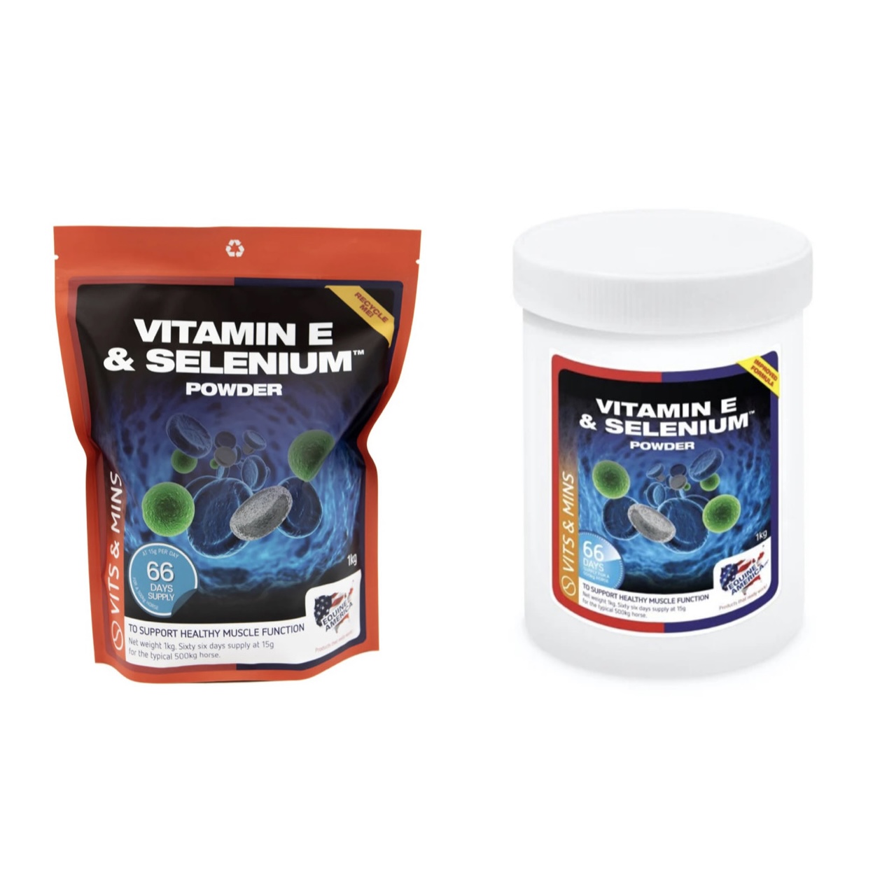 Добавка для м'язів Vitamin E & Selenium від Equine America, 1 кг Добавка для м'язів Vitamin E & Selenium від Equine America, 1 кг