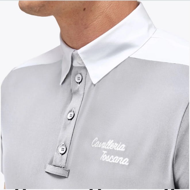 Поло турнірне чоловіче Jersey Embroidered від Cavalleria Toscana Поло турнірне чоловіче Jersey Embroidered від Cavalleria Toscana