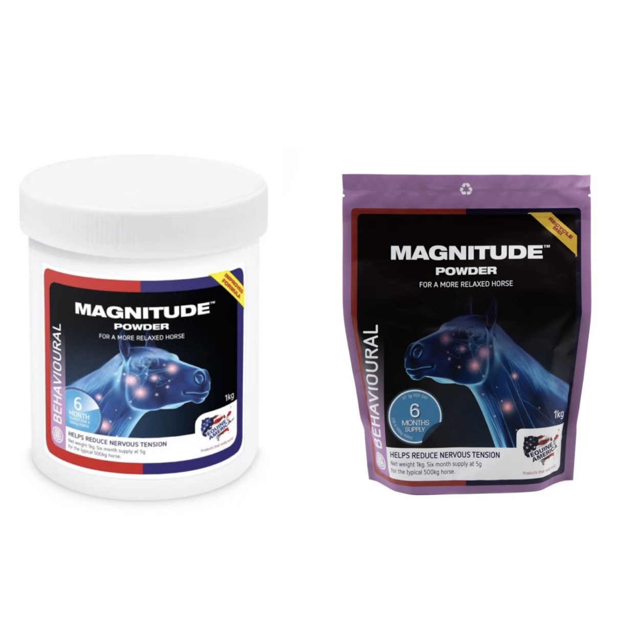 Добавка для нервової системи Magnitude Powder від Equine America, 1 кг Добавка для нервової системи Magnitude Powder від Equine America, 1 кг