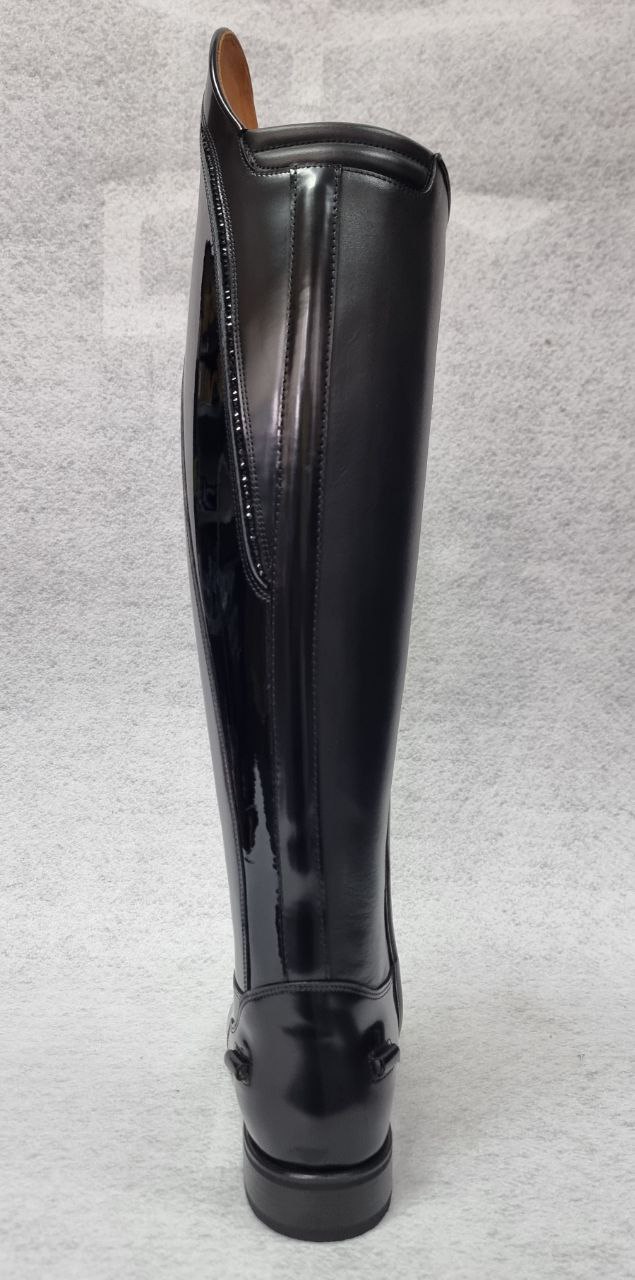 Чоботи виїздкові Bellini Brushed Black Patent Swar Black від DeNiroBootCo Чоботи виїздкові Bellini Brushed Black Patent Swar Black від DeNiroBootCo