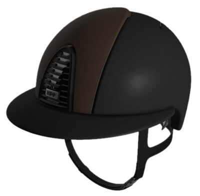 Шолом Cromo 2.0 Textile Black + Leather Brown від KEP