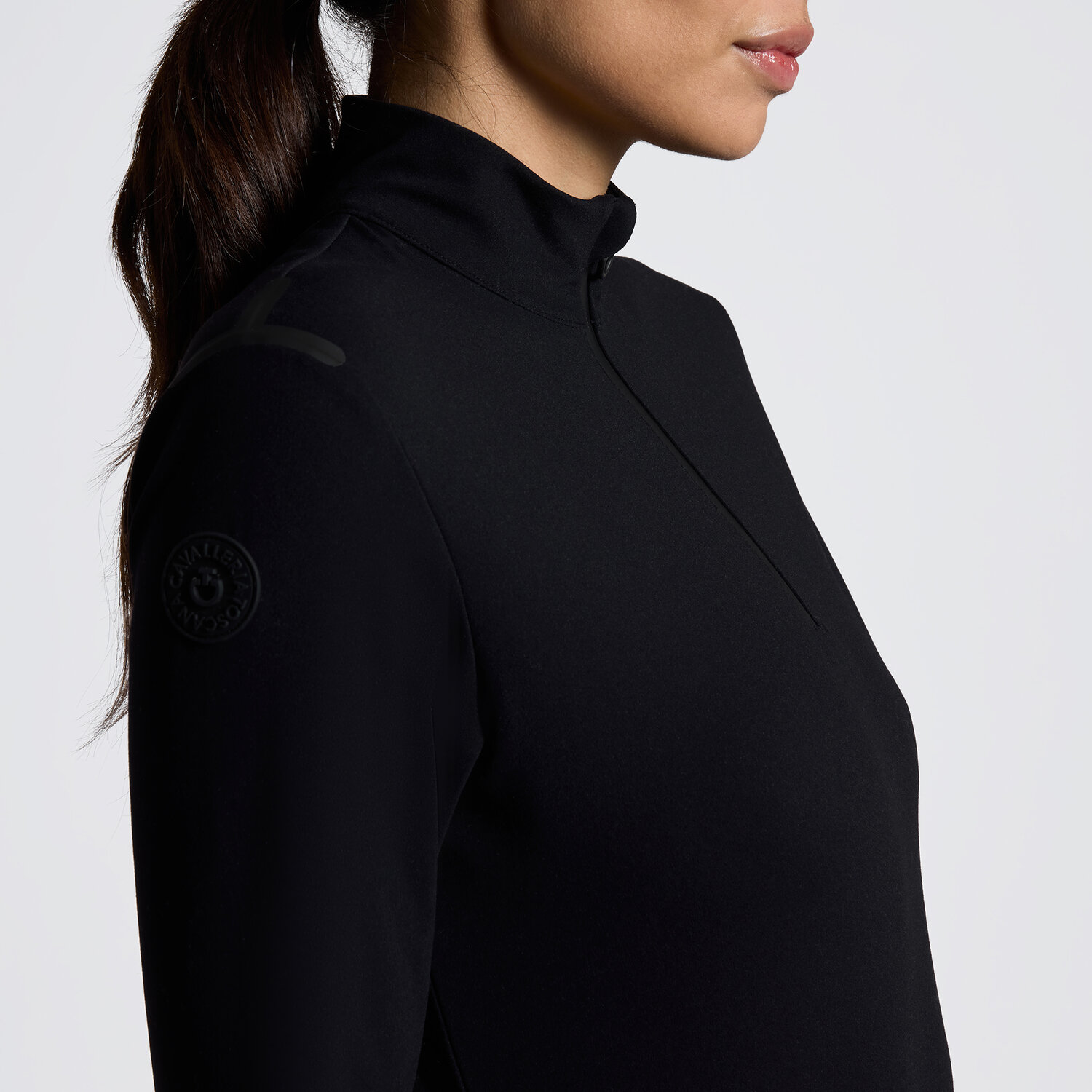 Гольф жіночий CT Jersey Fleece Half Zip Turtleneck від Cavalleria Toscana Гольф жіночий CT Jersey Fleece Half Zip Turtleneck від Cavalleria Toscana
