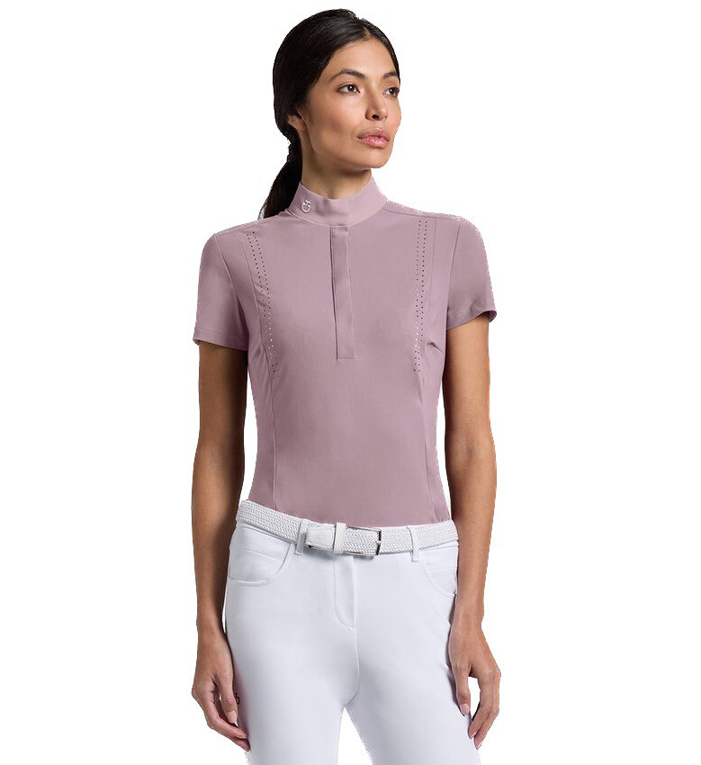 Поло жіноче CT Perforated Jersey Shirt від Cavalleria Toscana Поло жіноче CT Perforated Jersey Shirt від Cavalleria Toscana