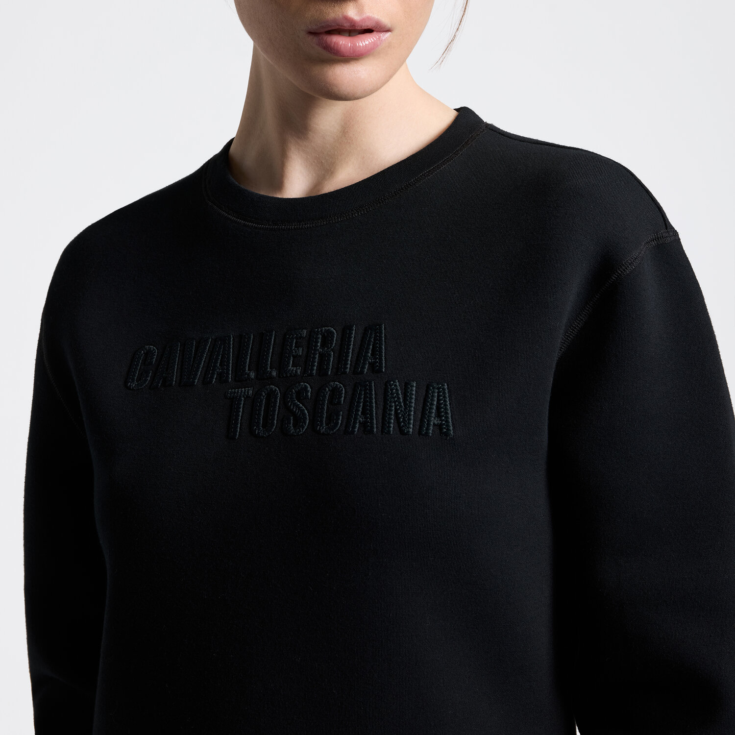 Світшот жіночий CT Cotton Crew Neck від Cavalleria Toscana Світшот жіночий CT Cotton Crew Neck від Cavalleria Toscana