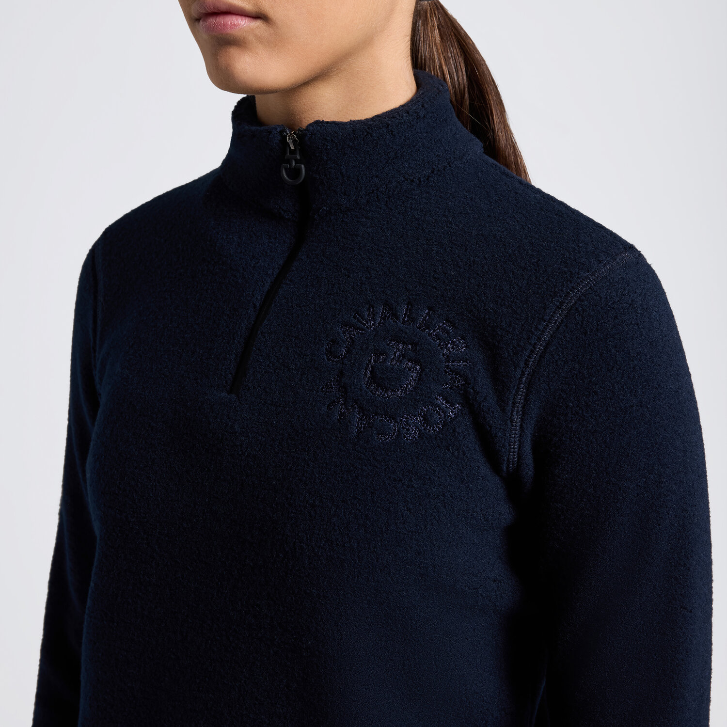 Гольф дитячий CT Fleece w/Orbit Embroidery Logo Half Zip від Cavalleria Toscana Гольф дитячий CT Fleece w/Orbit Embroidery Logo Half Zip від Cavalleria Toscana