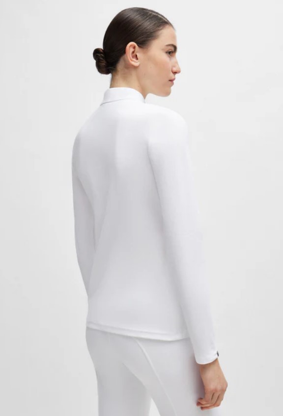 Поло турнірне жіноче з довгим рукавом Frances від BOSS Поло турнірне жіноче з довгим рукавом Frances від BOSS