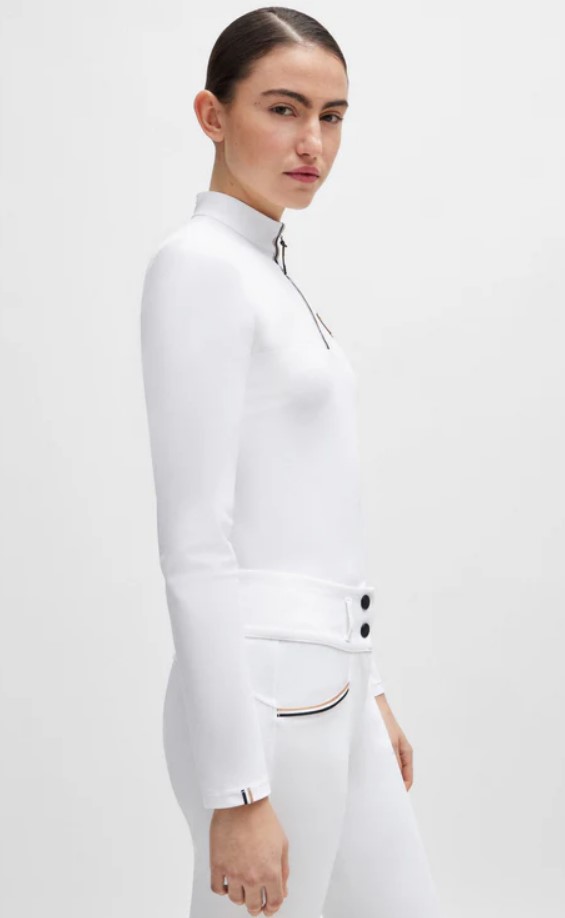 Поло турнірне жіноче з довгим рукавом Frances від BOSS Поло турнірне жіноче з довгим рукавом Frances від BOSS