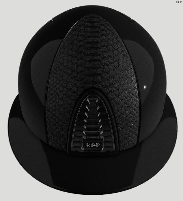 Шолом Cromo 2.0 Polo Polish Black +Python Matt+Crystals від KEP Шолом Cromo 2.0 Polo Polish Black +Python Matt+Crystals від KEP