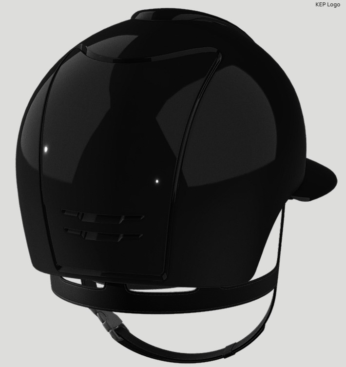 Шолом Cromo 2.0 Polo Polish Black + Crystals від KEP Шолом Cromo 2.0 Polo Polish Black + Crystals від KEP