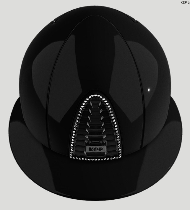 Шолом Cromo 2.0 Polo Polish Black + Crystals від KEP Шолом Cromo 2.0 Polo Polish Black + Crystals від KEP