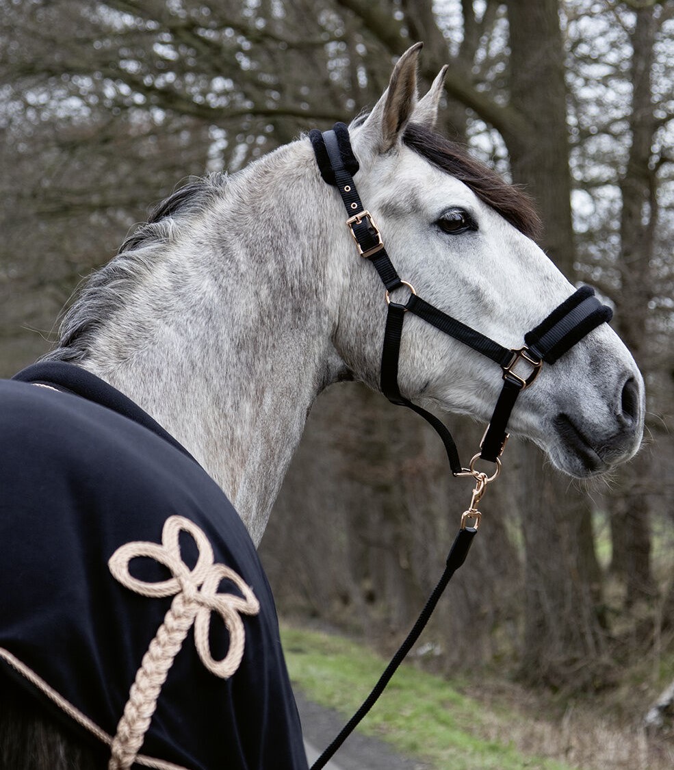 Недовуздок з хутром Rosegold Glamour від HKM Недовуздок з хутром Rosegold Glamour від HKM