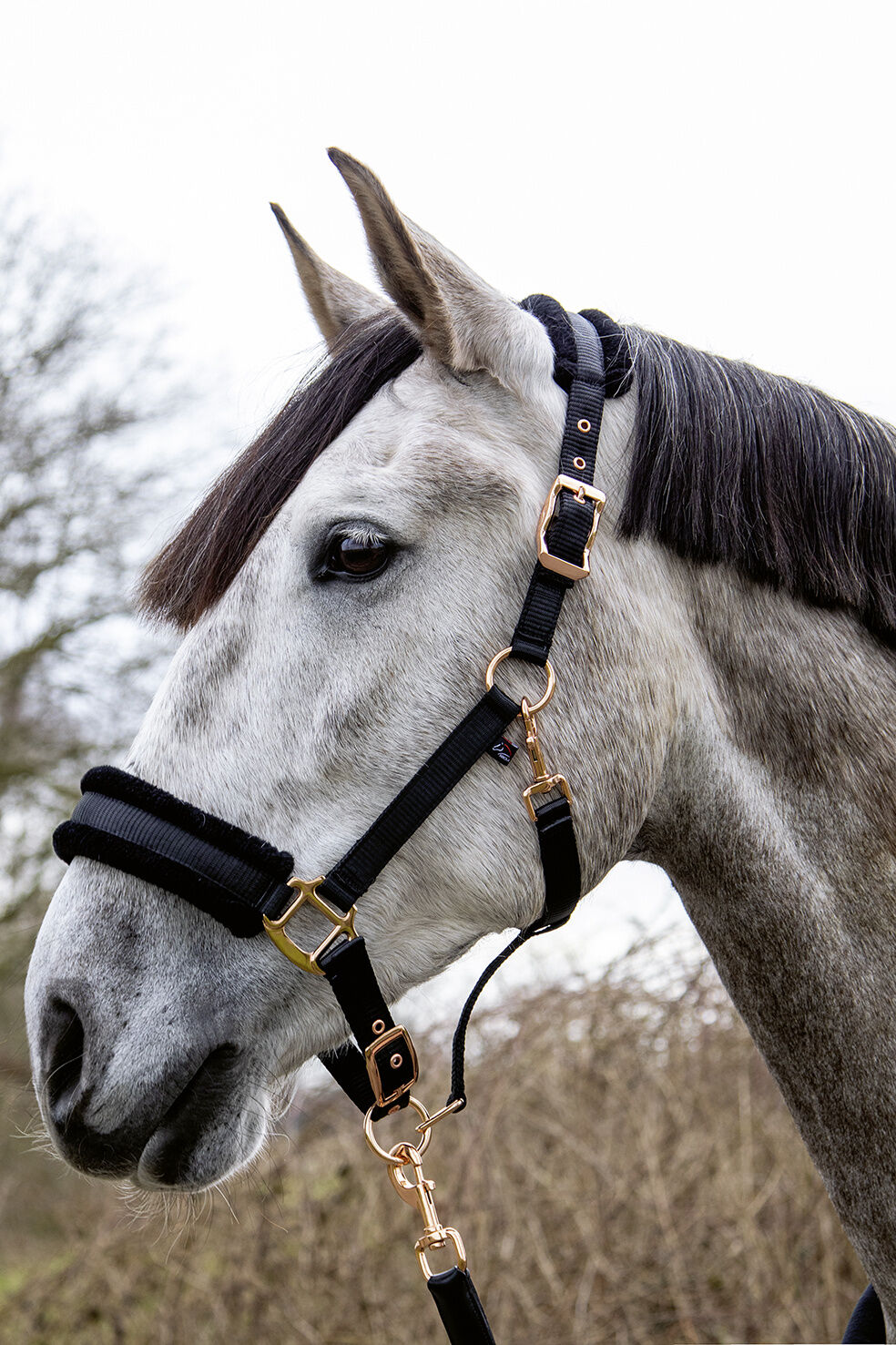 Недовуздок з хутром Rosegold Glamour від HKM Недовуздок з хутром Rosegold Glamour від HKM