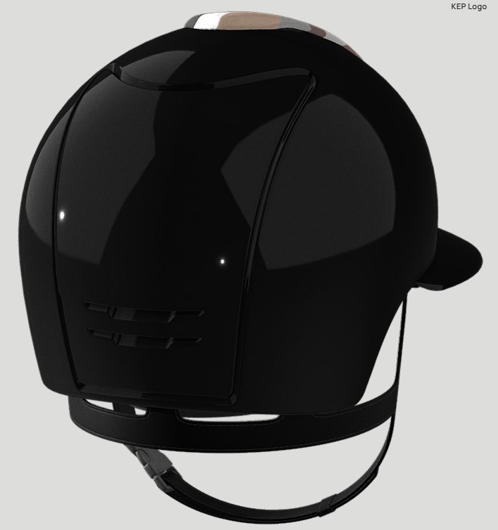 Шолом Cromo 2.0 Polo Polish Pegasus Grey + Crystals від KEP Шолом Cromo 2.0 Polo Polish Pegasus Grey + Crystals від KEP