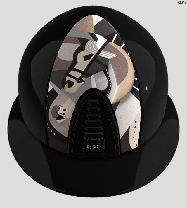 Шолом Cromo 2.0 Polo Polish Pegasus Grey + Crystals від KEP Шолом Cromo 2.0 Polo Polish Pegasus Grey + Crystals від KEP