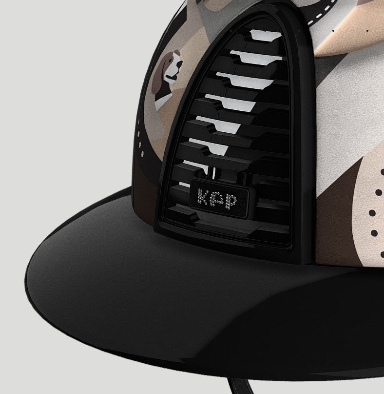 Шолом Cromo 2.0 Polo Polish Pegasus Grey + Crystals від KEP Шолом Cromo 2.0 Polo Polish Pegasus Grey + Crystals від KEP