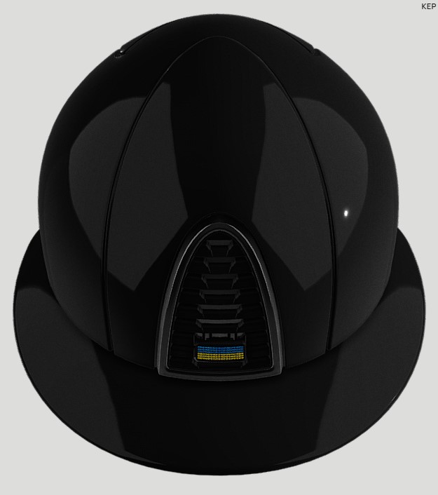 Шолом Cromo 2.0 Polo Polish Black +FlagUkraine від KEP Шолом Cromo 2.0 Polo Polish Black +FlagUkraine від KEP