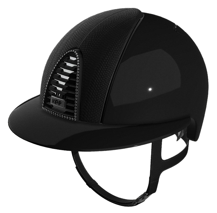 Шолом Cromo 2.0 Polo Polish Black +Snake Glossy+Crystals від KEP Шолом Cromo 2.0 Polo Polish Black +Snake Glossy+Crystals від KEP