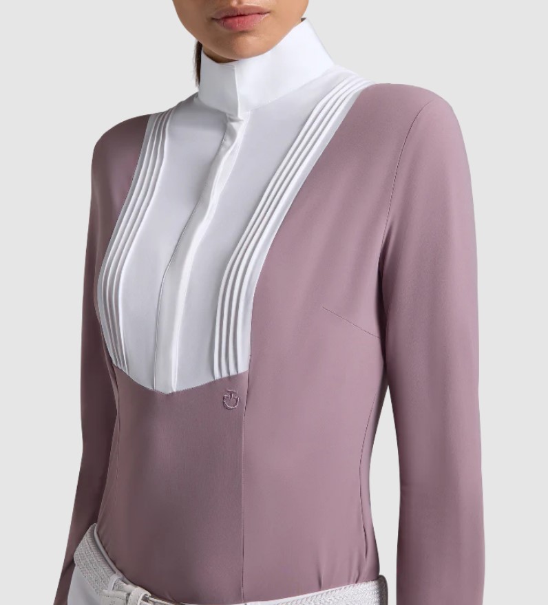 Поло турнірне жіноче з довгим рукавом American від Cavalleria Toscana Поло турнірне жіноче з довгим рукавом American від Cavalleria Toscana